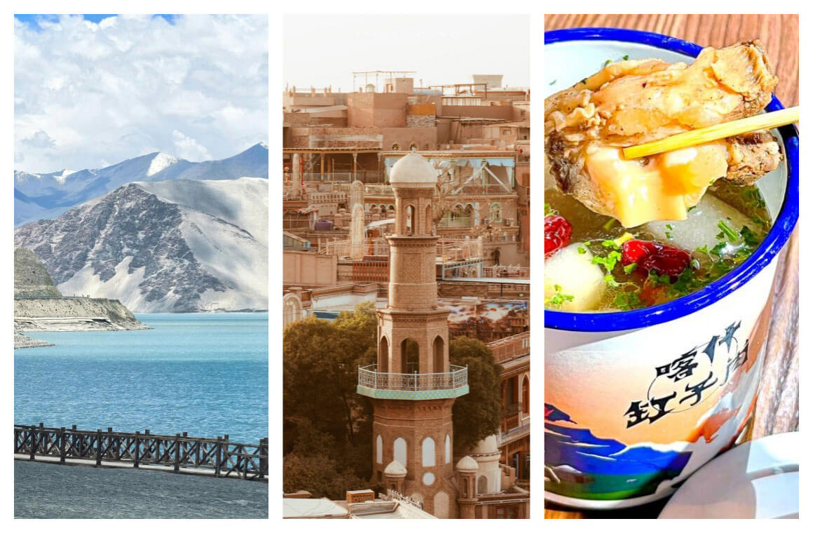 喀什 美景+美食.jpg 2025喀什旅游新动态:南疆人文风情深度体验全攻略-和风乐游农庄(图1)