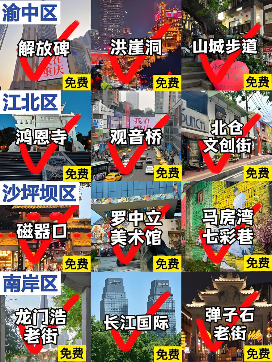 重庆旅游必去十大景点推荐，3-5天经典路线规划攻略-和风乐游农庄(图1)